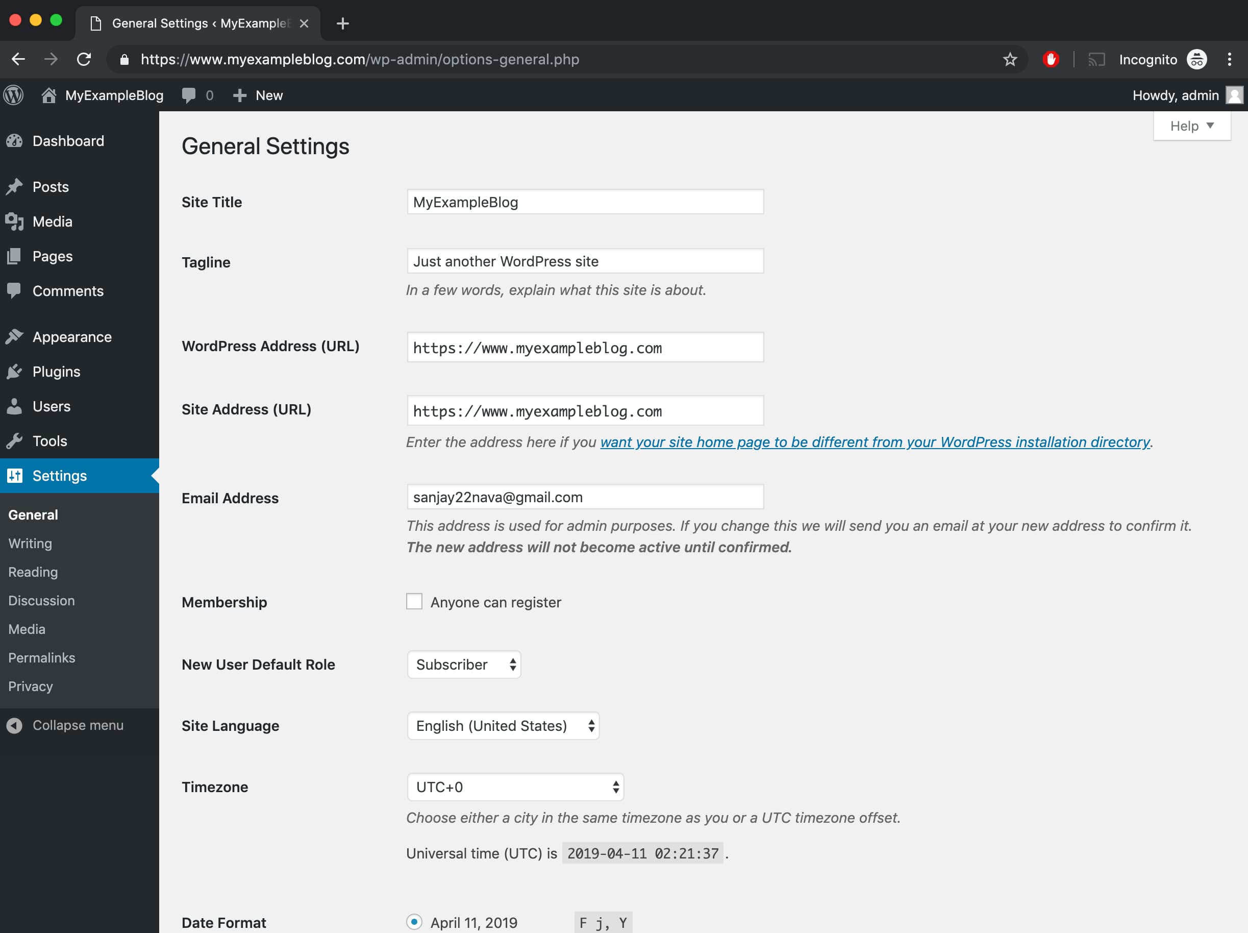 Change WordPress URL to https